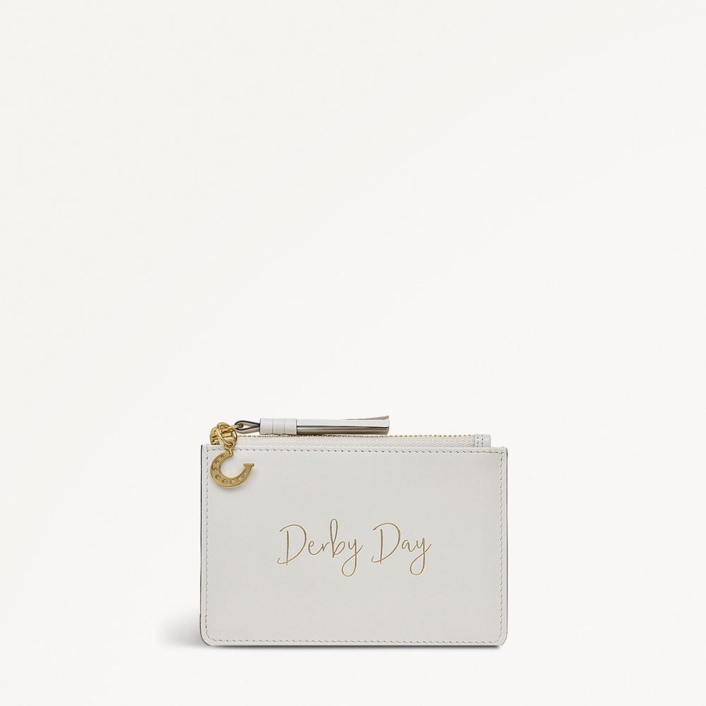 Women's | Radley London Kentucky Derby SS25 - Small Ziptop Coin Purse - Chalk