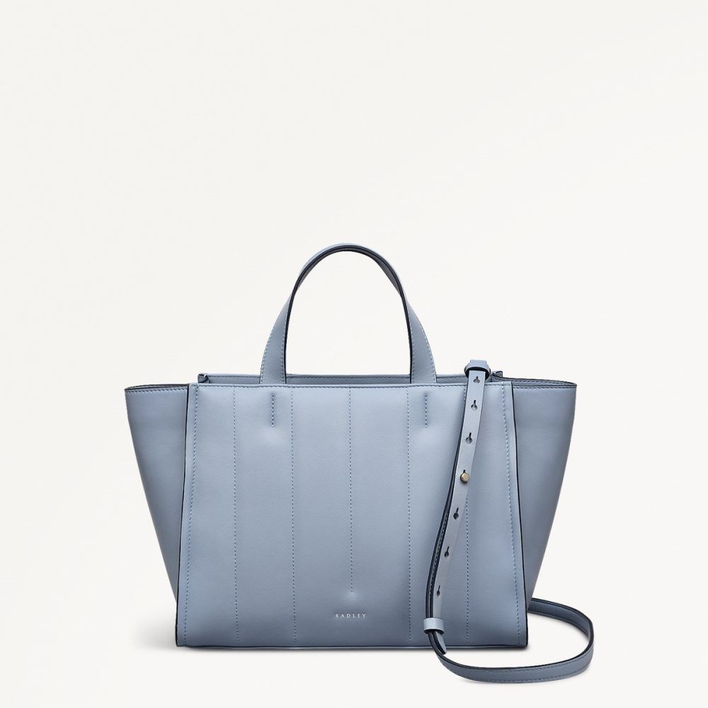 Women's | Radley London Oak Street - Medium Ziptop Grab - Smoke Blue