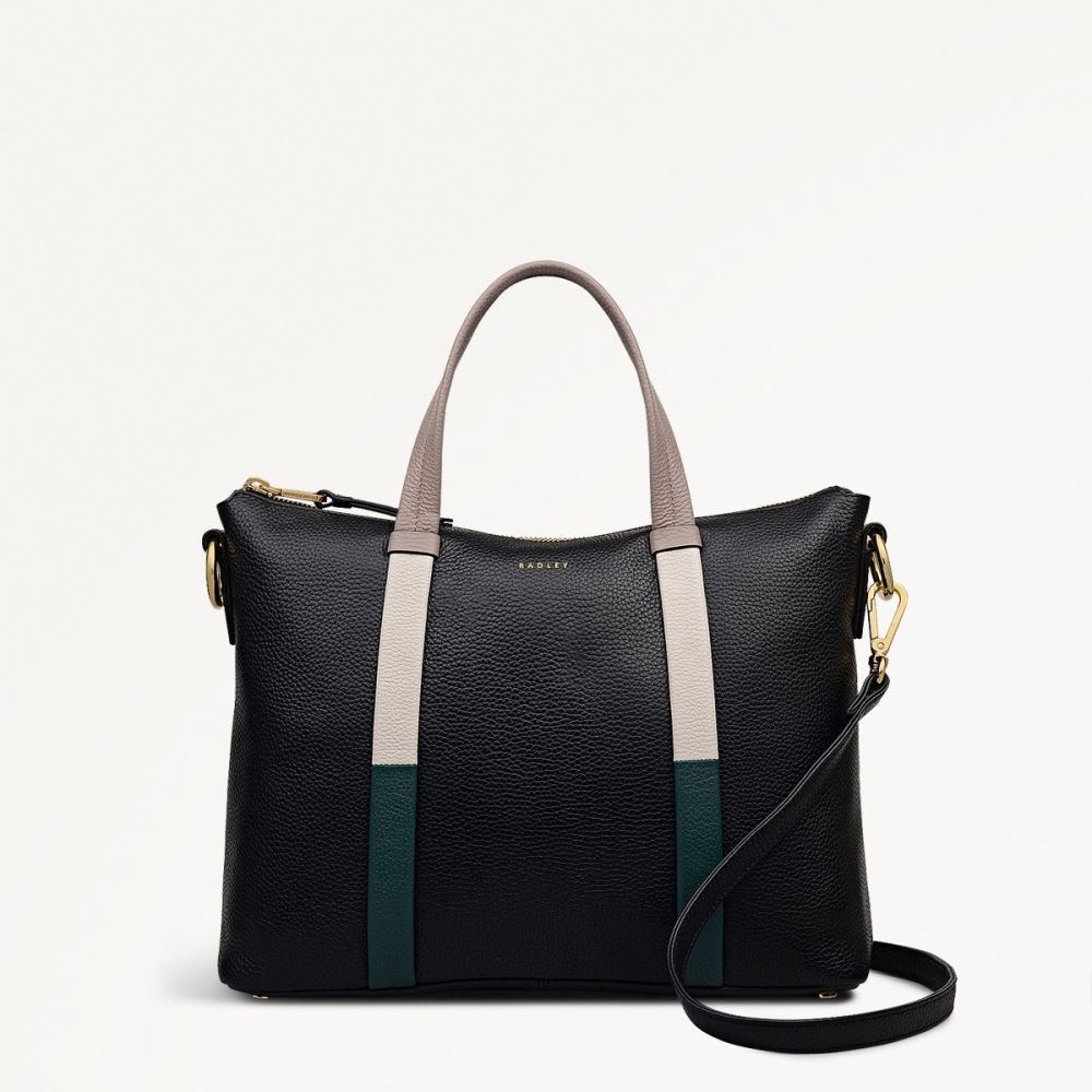Women's | Radley London Waterloo Way - Medium Ziptop Grab - Black
