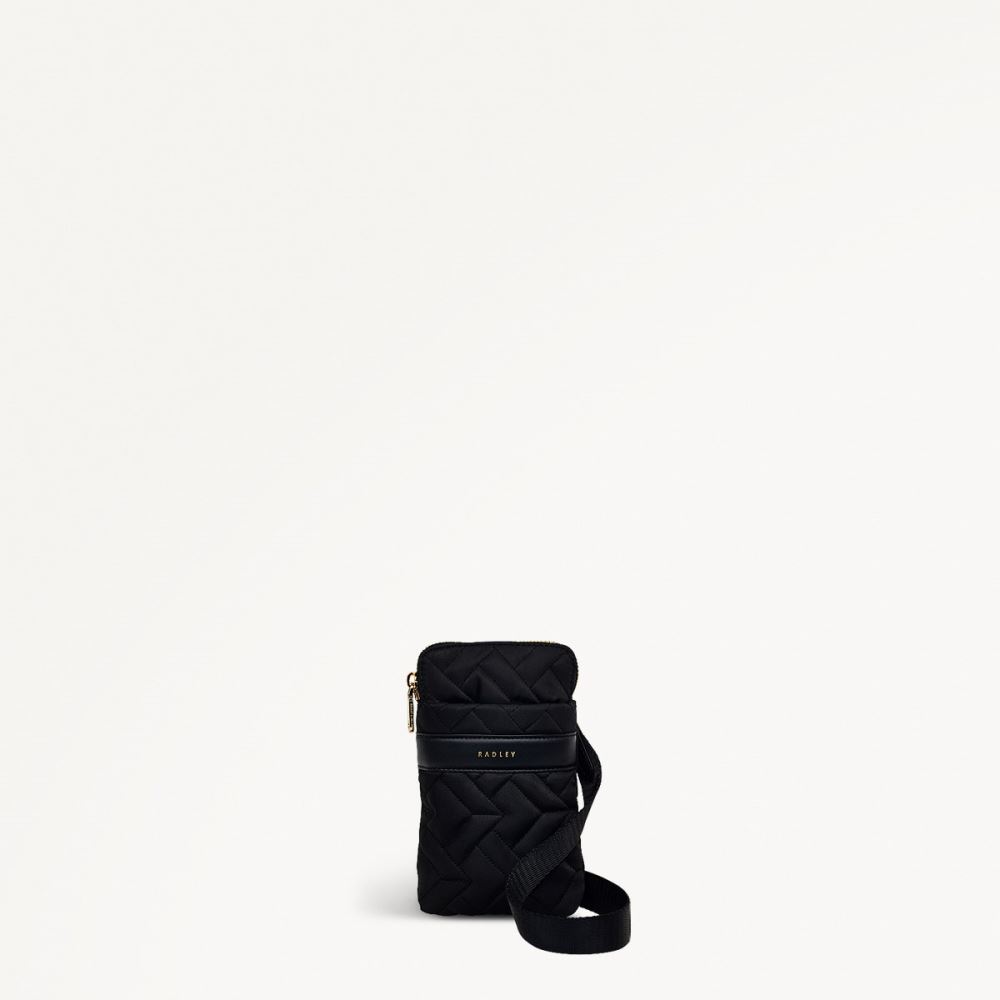 Women's | Radley London Holland Park - Medium Zip Around Phone Crossbody - Black