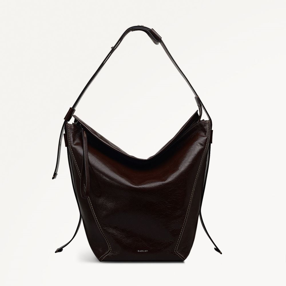 Women's | Radley London De Beauvoir - Large Ziptop Shoulder - Dark Oak