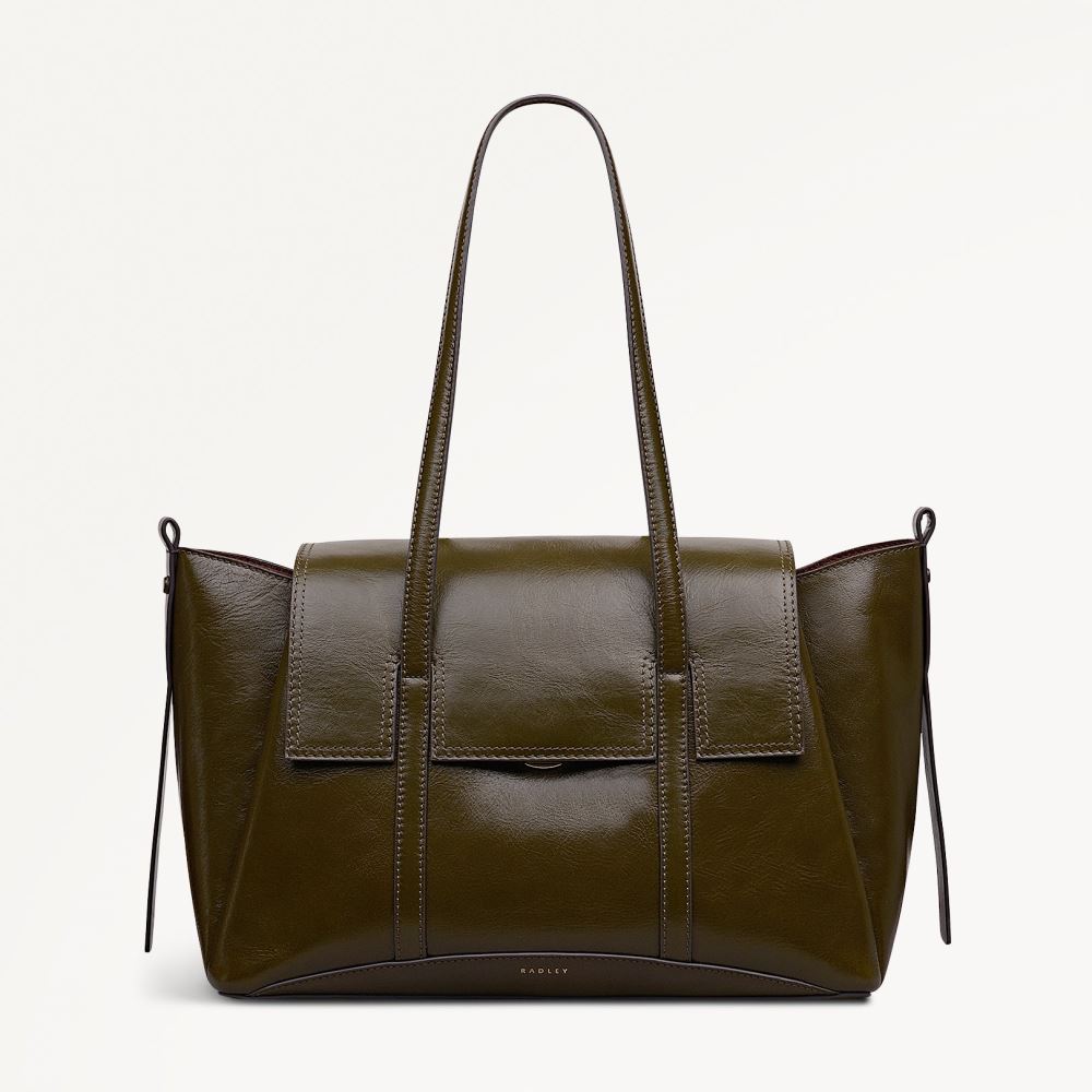 Women's | Radley London The Chancery - Medium Flapover Shoulder - Pine Needle