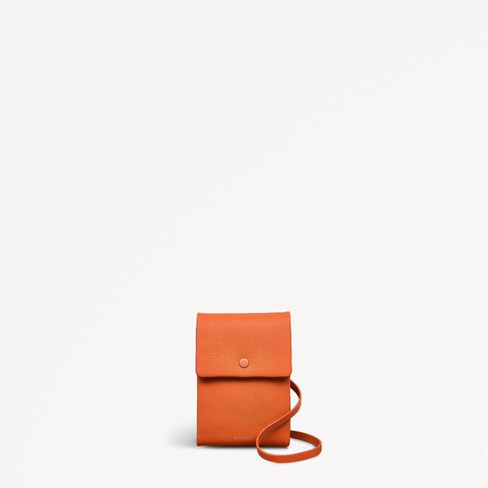 Women's | Radley London Mallow Street - Medium Phone Cross Body - Orange Peel