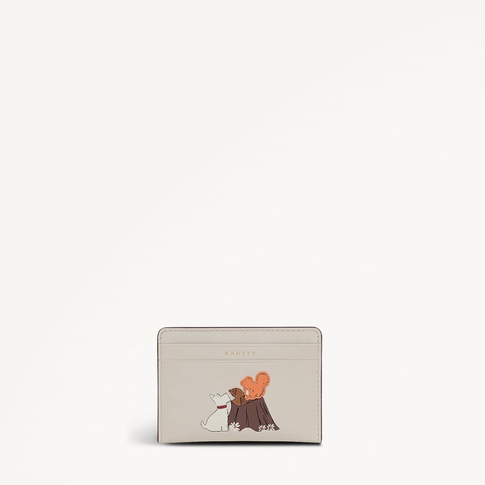 Women's | Radley London Autumn Leaves - Small Card Holder - Snow