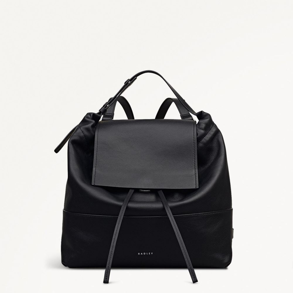 Women's | Radley London The Portobello - Medium Drawstring Backpack - Black