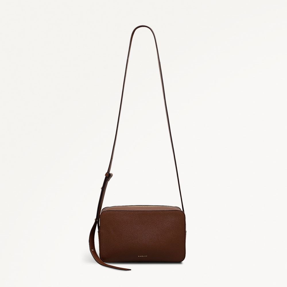 Women's | Radley London Duchess Close - Small Ziptop Cross Body - Chocolate