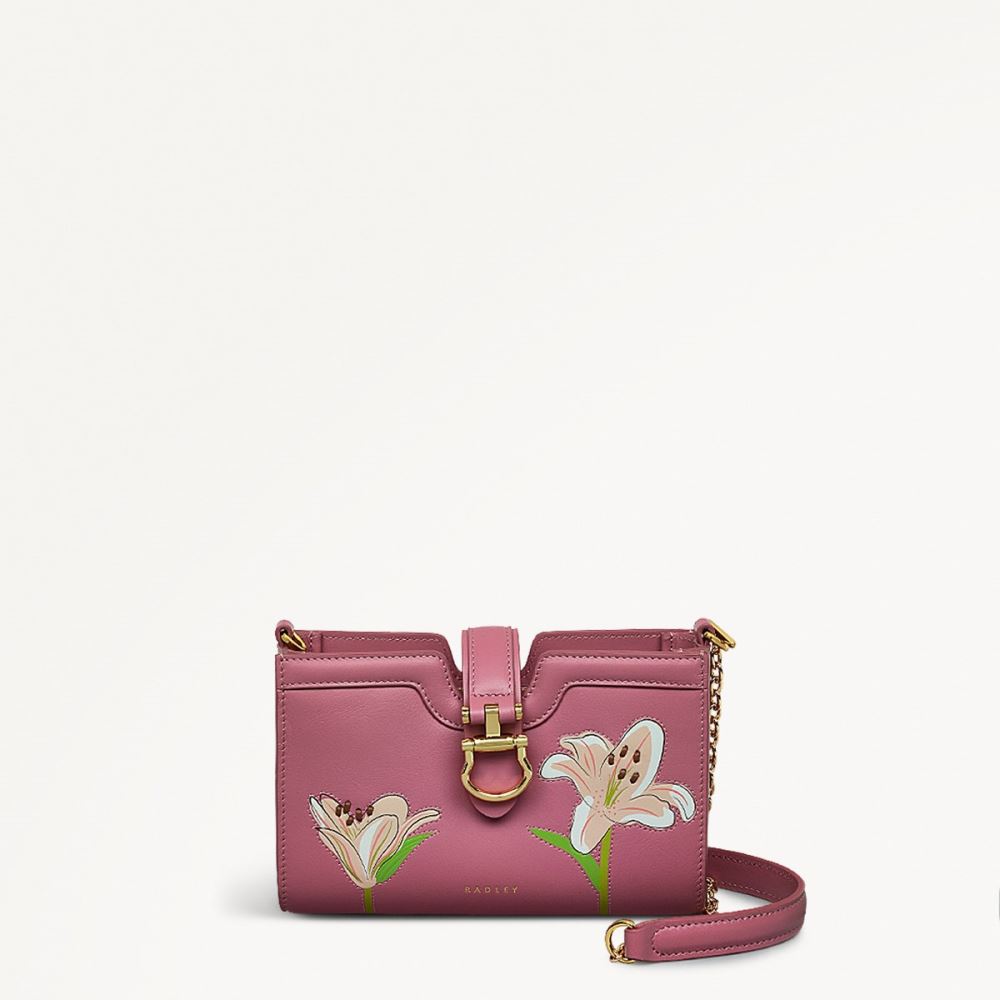 Women's | Radley London Kentucky Derby SS25 - Large Phone Cross Body - Sienna Pink