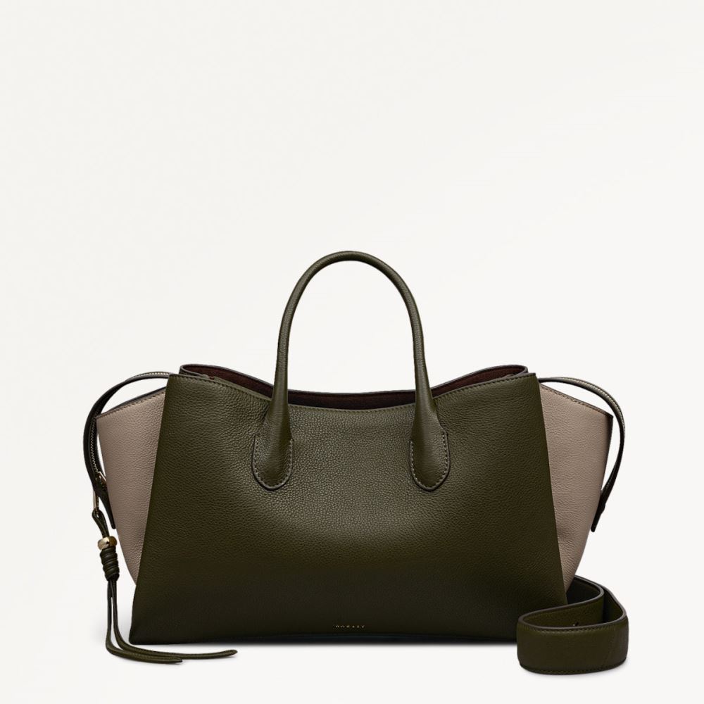 Women's | Radley London The Romilly - Large Ziptop Grab - Pine Needle
