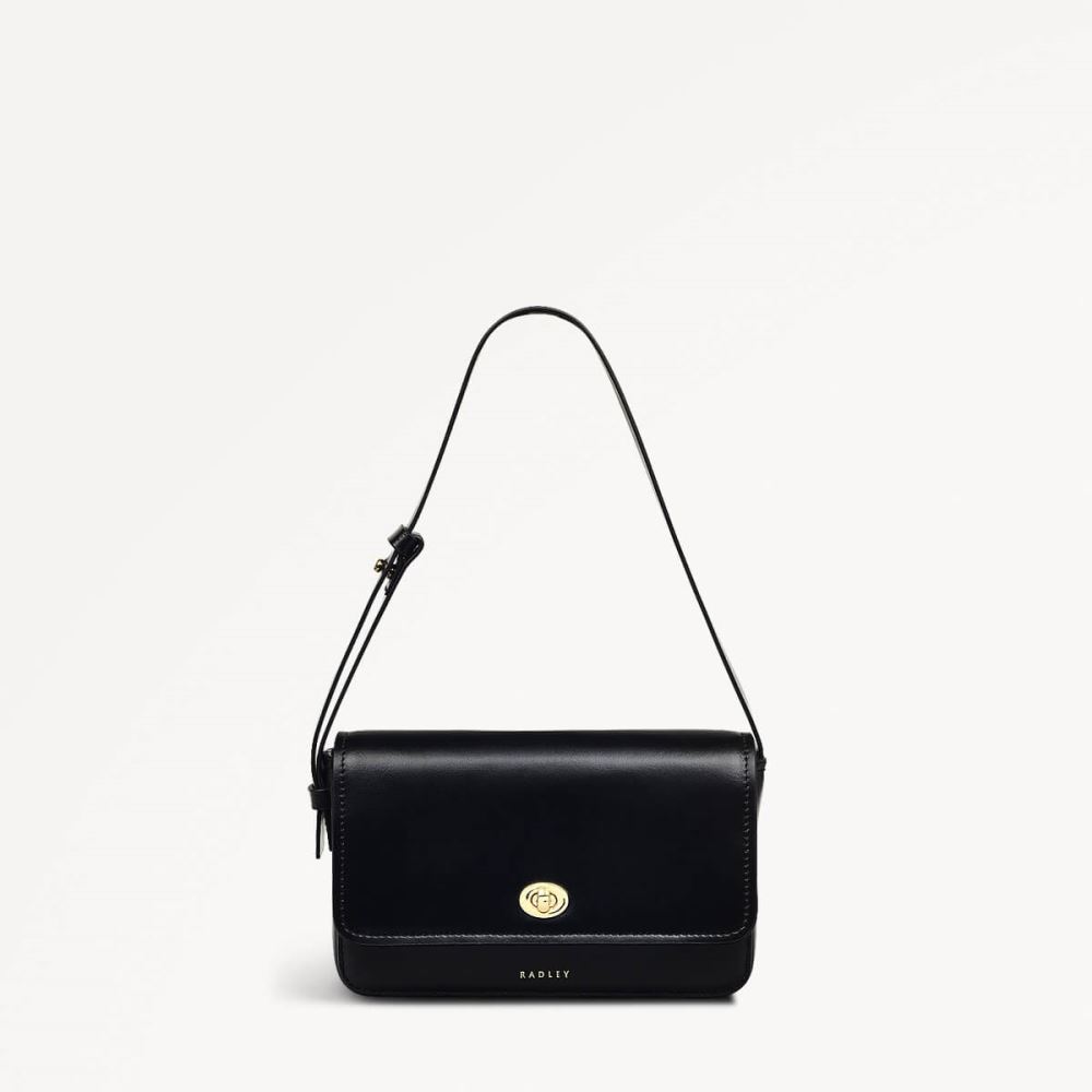 Women's | Radley London Magpie Lane - Small Flapover Shoulder - Black