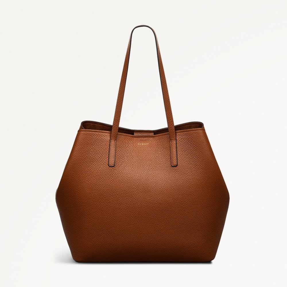 Women's | Radley London Dukes Place - Large Open Top Tote - Saddle