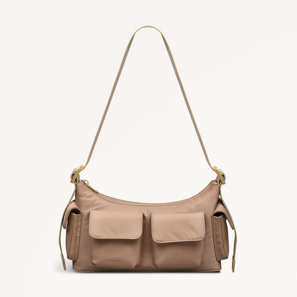 Women's | Radley London Guildford Grove - Medium Ziptop Shoulder - Stone