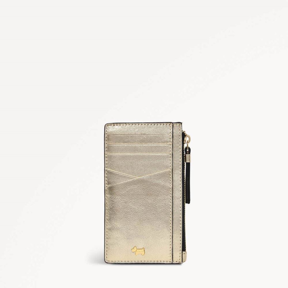 Women's | Radley London Drapers Road - Medium Ziptop Coin Purse - Icy Gold