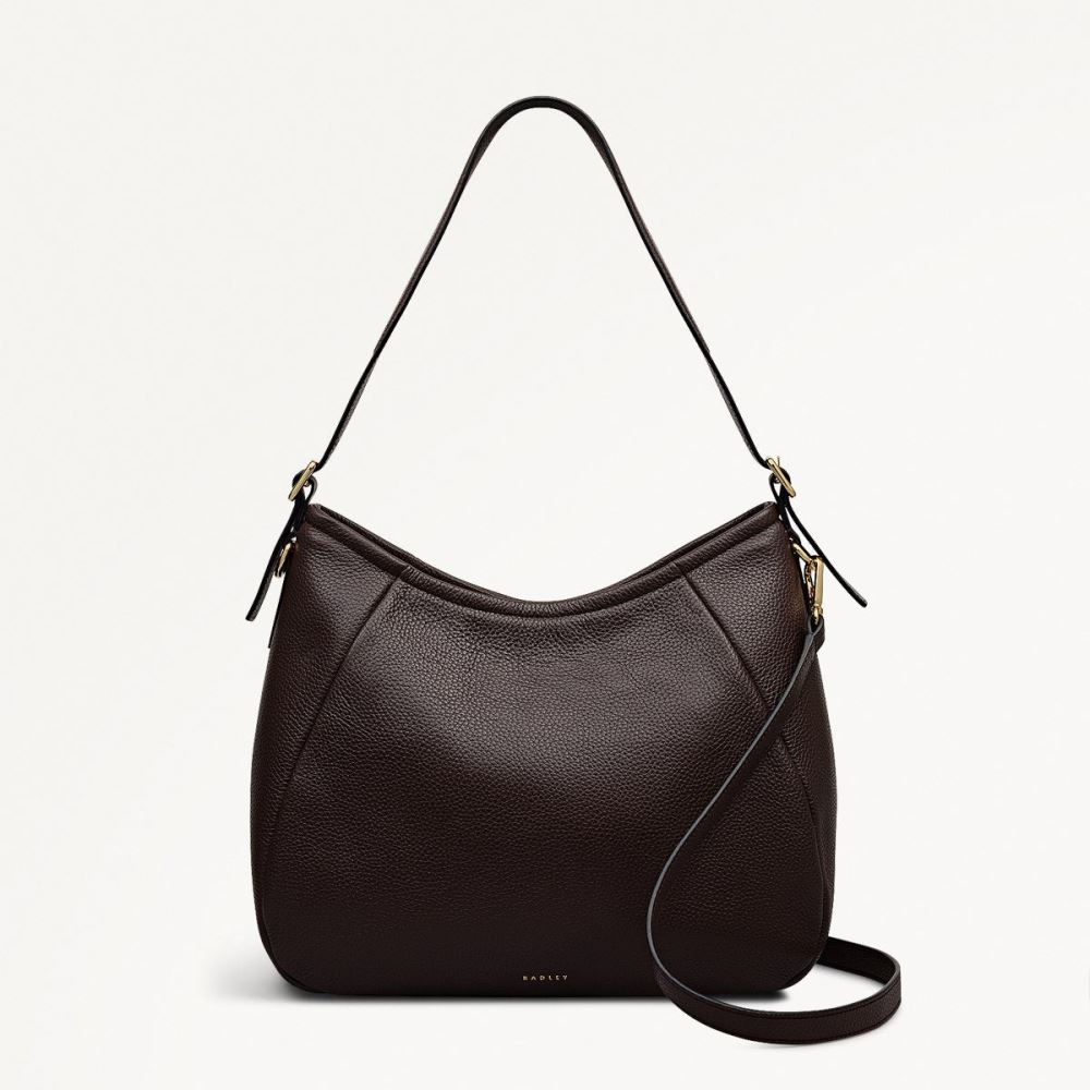 Women's | Radley London Eastney Street - Medium Ziptop Shoulder - Dark Oak