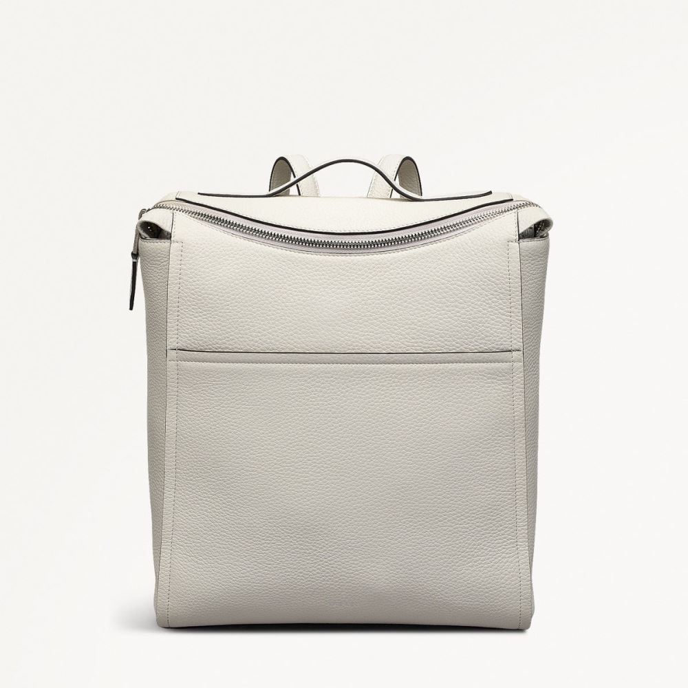 Women's | Radley London Oak Street - Medium Ziptop Backpack - Chalk