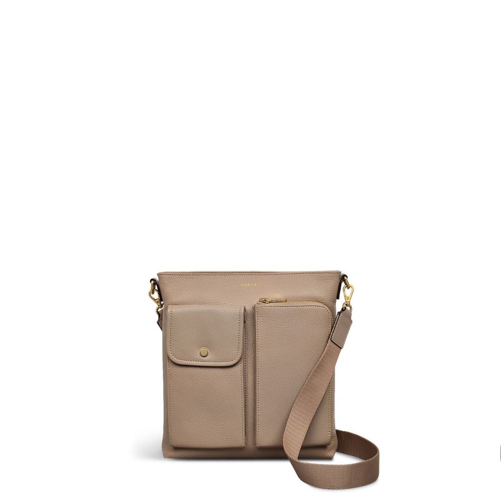 Women's | Radley London Selby Crescent - Small Ziptop Crossbody - Silt