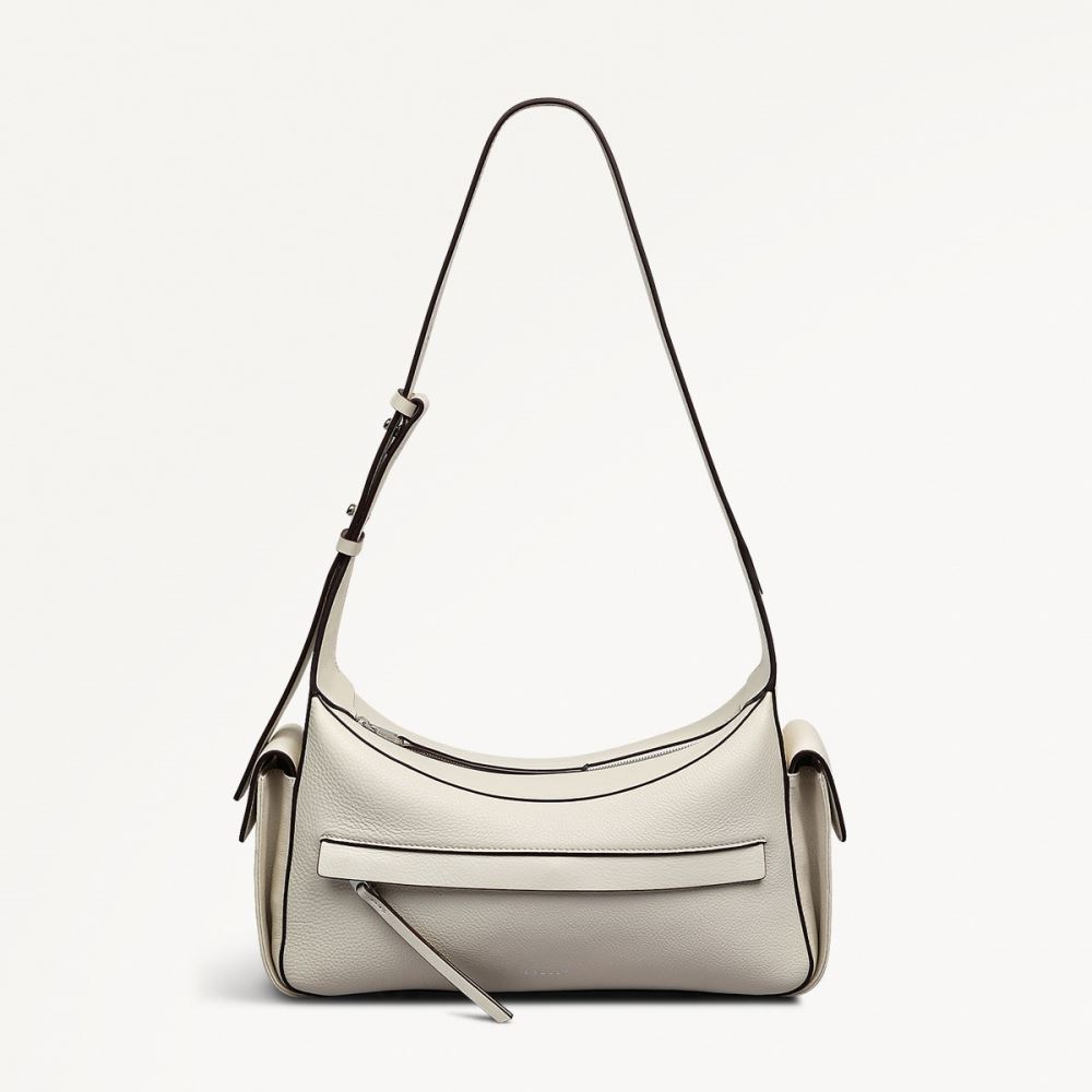Women's | Radley London The Fitzrovia - Small Ziptop Shoulder - Chalk