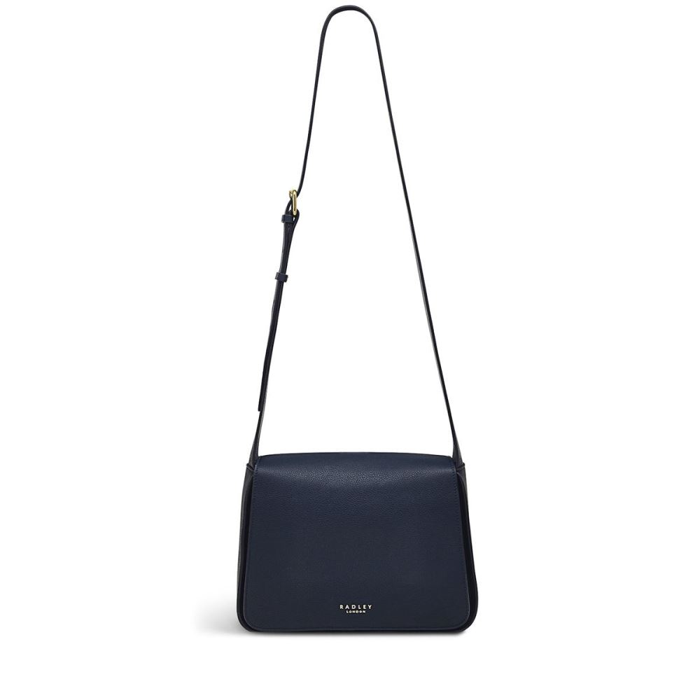 Women's | Radley London Westwell Lane - Medium Flapover Crossbody - Ink