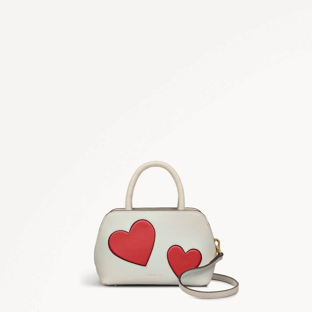 Women's | Radley London Valentines SS25 - Small Ziptop Grab - Chalk