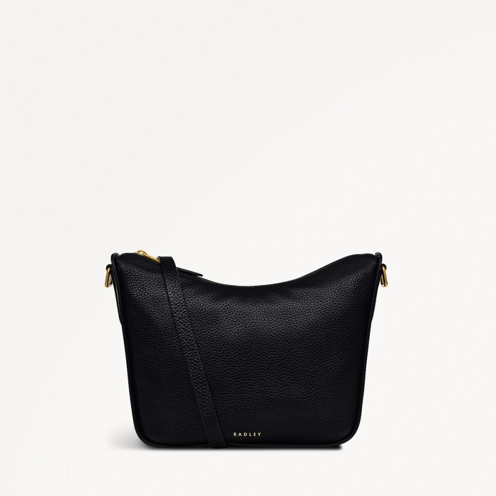 Women's | Radley London Oak Street - Medium Ziptop Crossbody - Black