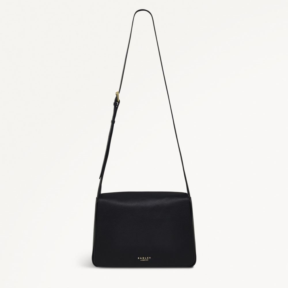 Women's | Radley London Westwell Lane - Large Flapover Crossbody - Black