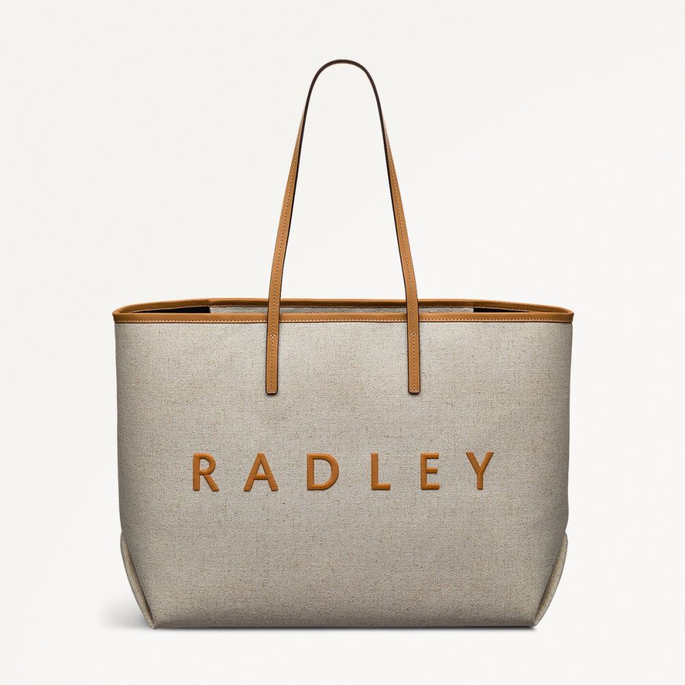 Women's | Radley London Sutherland Row - Large Open Top Tote - Saddle