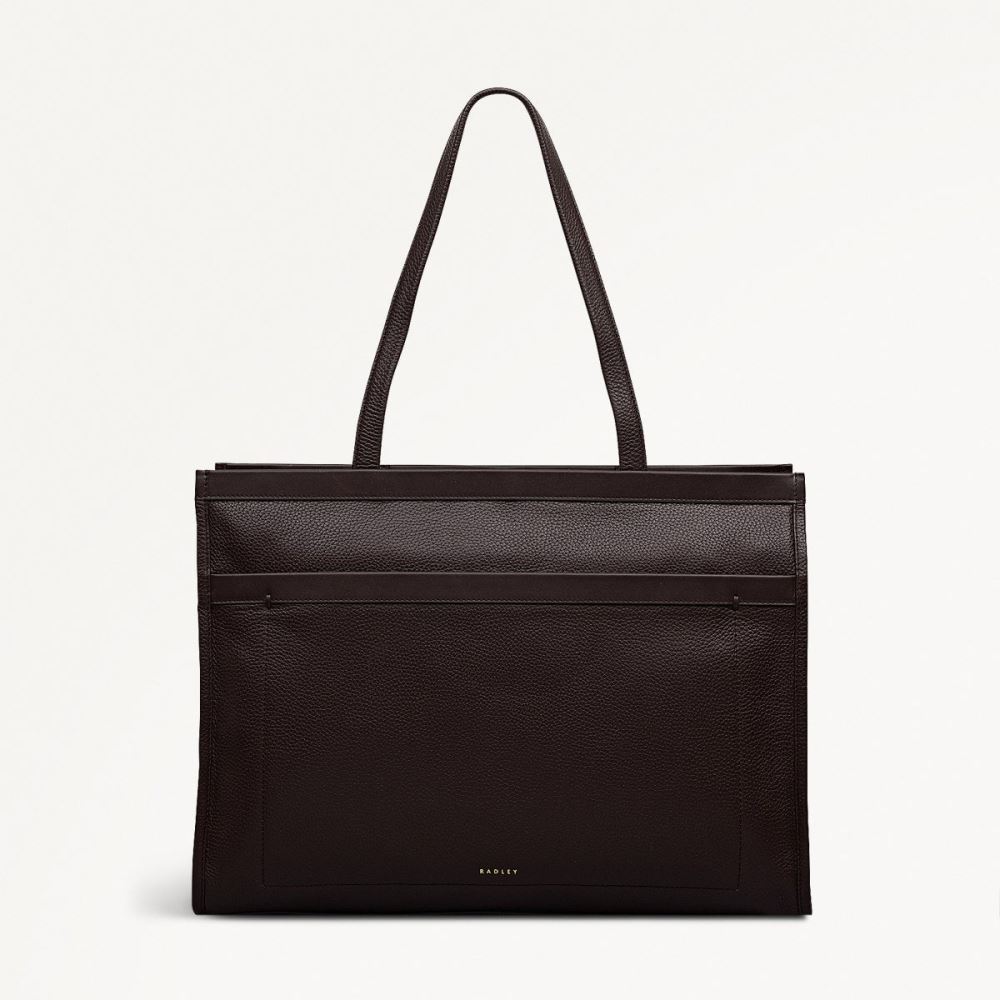 Women's | Radley London Alba Place - Large Ziptop Workbag - Dark Oak