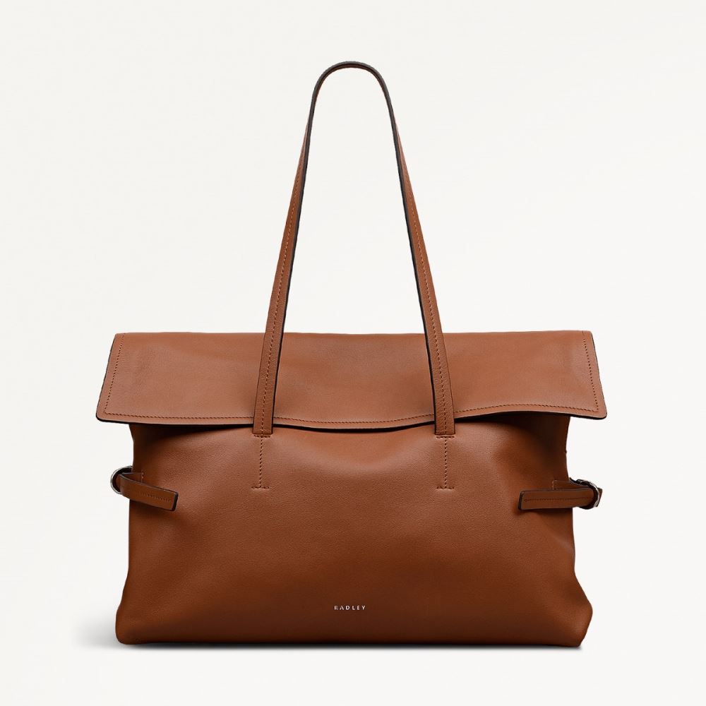 Women's | Radley London Fleet Street - Medium Flapover Shoulder - Toffee