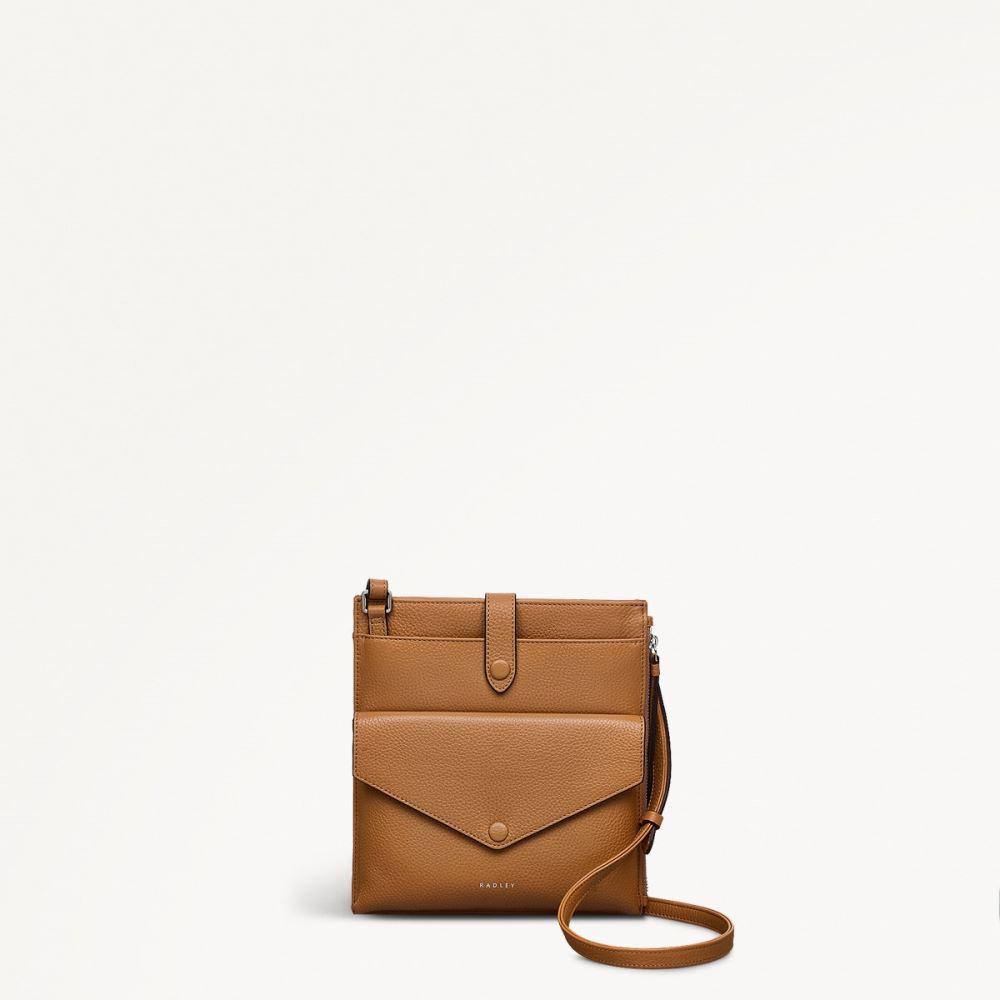 Women's | Radley London Wilton Way - Small Ziptop Crossbody - Dark Butter