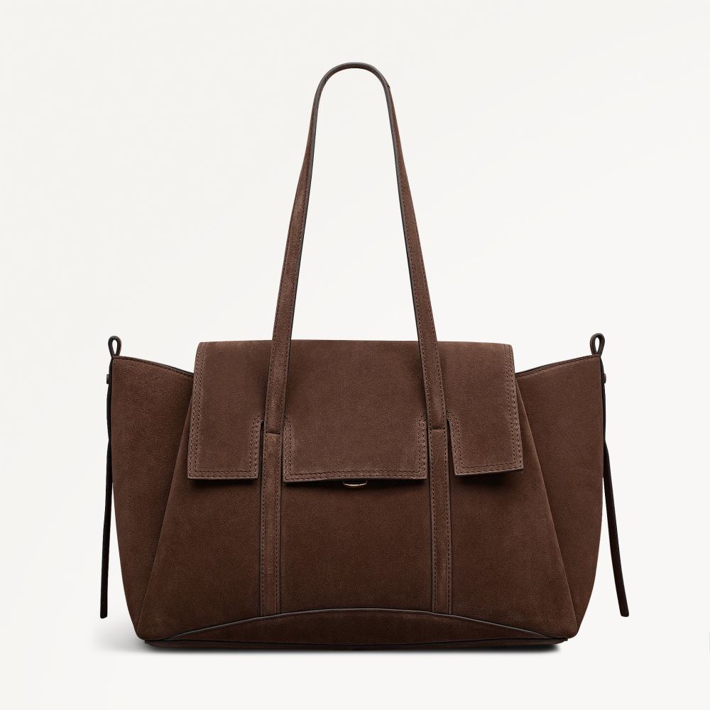 Women's | Radley London The Chancery - Medium Flapover Shoulder - Coffee