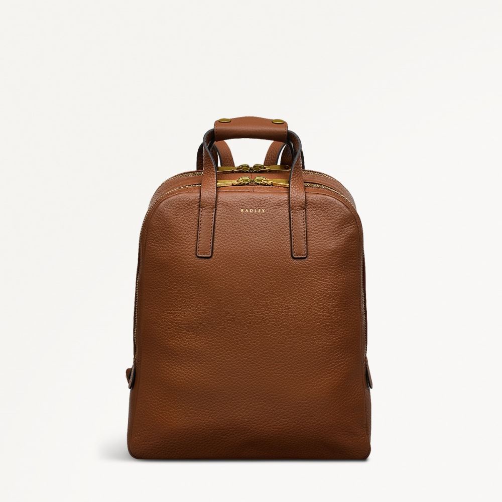 Women's | Radley London Dukes Place - Medium Zip Around Backpack - Saddle