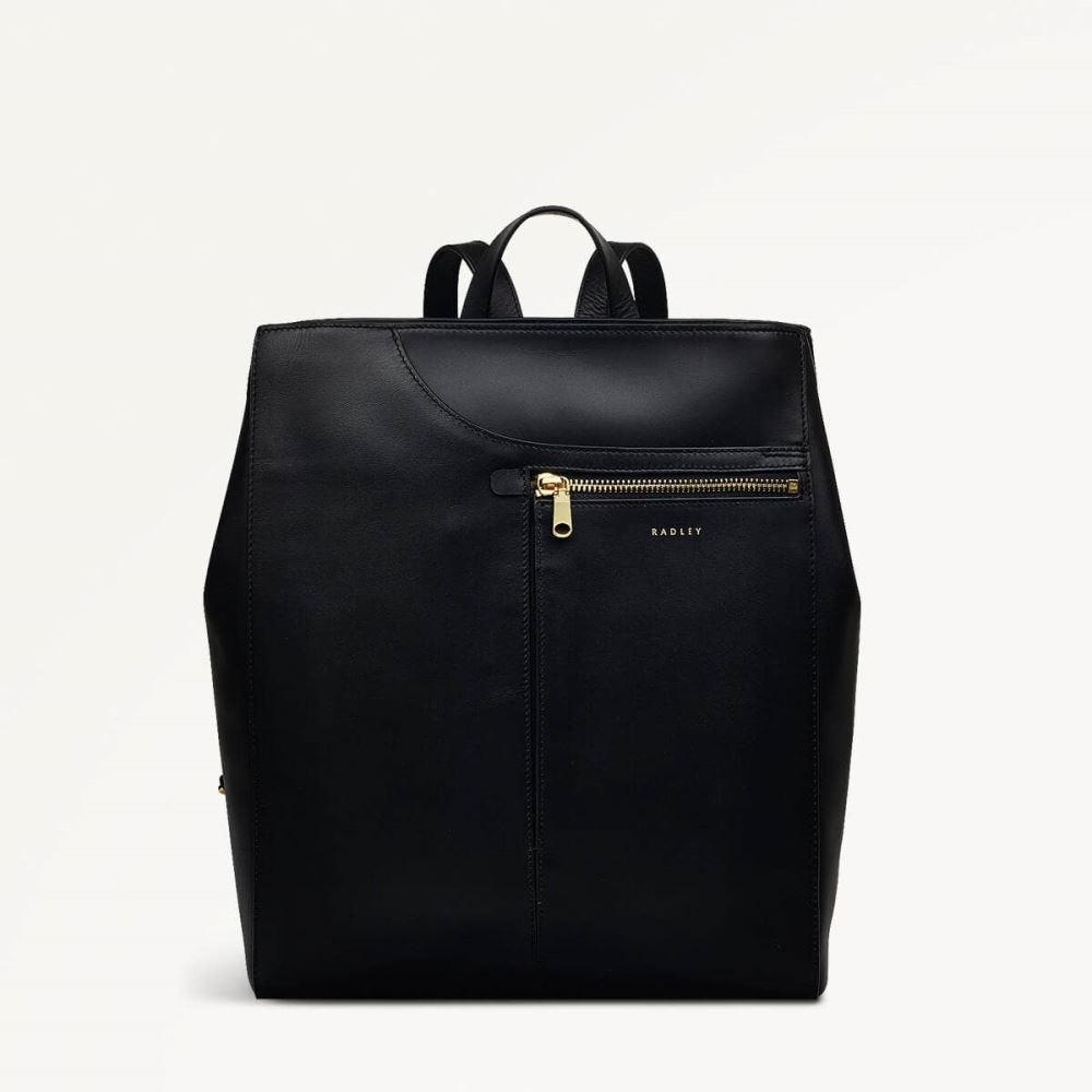Women's | Radley London Pockets - Medium Ziptop Backpack - Black