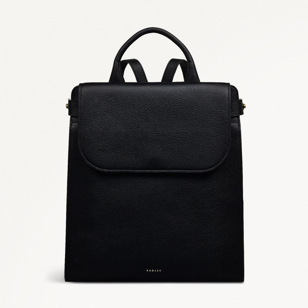Women's | Radley London The Rathbone - Large Flapover Backpack - Black