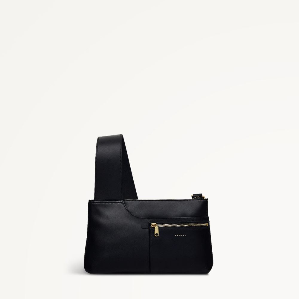 Women's | Radley London Pockets - Small Ziptop Crossbody - Black