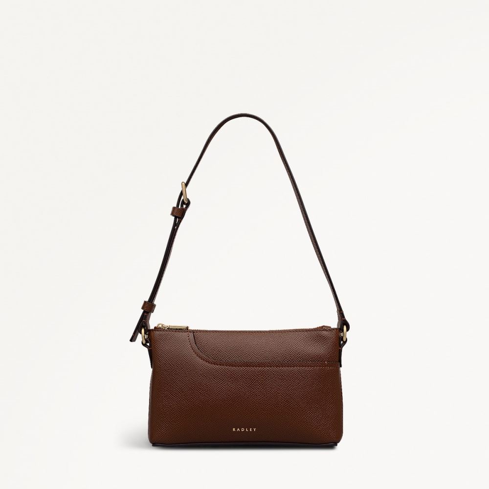Women's | Radley London Pockets - Mini Ziptop Ew Shoulder - Chocolate