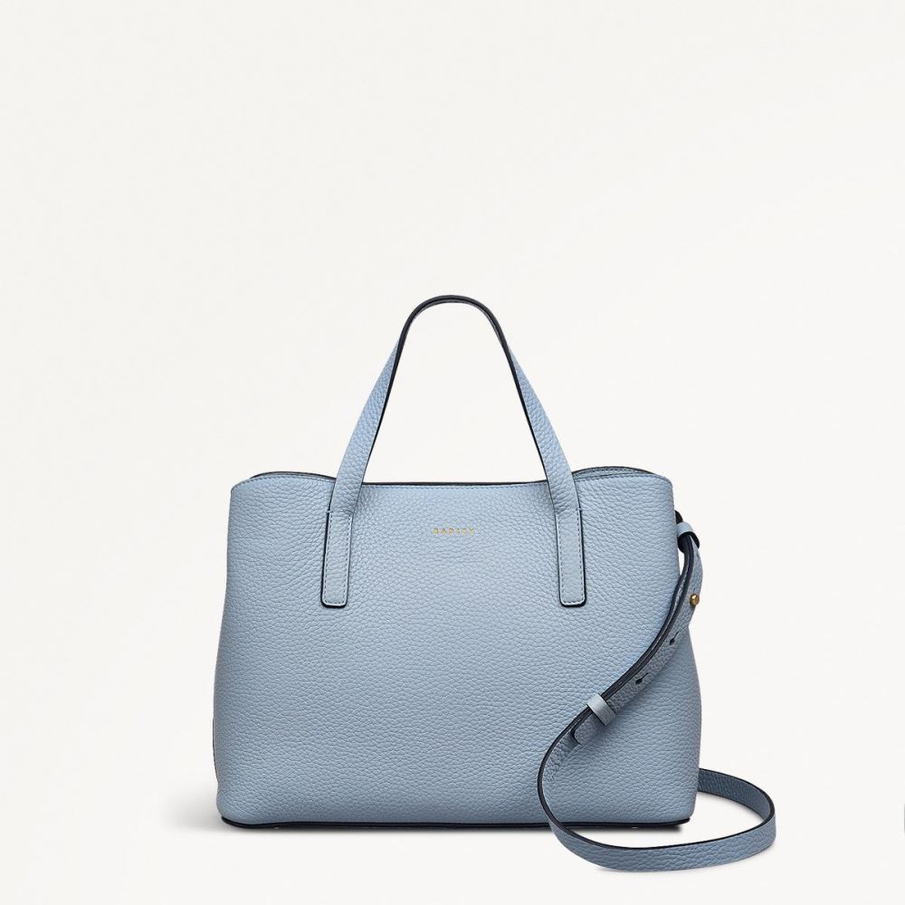 Women's | Radley London Dukes Place - Medium Ziptop Grab - Smoke Blue