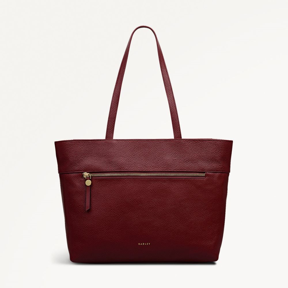 Women's | Radley London Fountain Road - Medium Ziptop Tote - Merlot