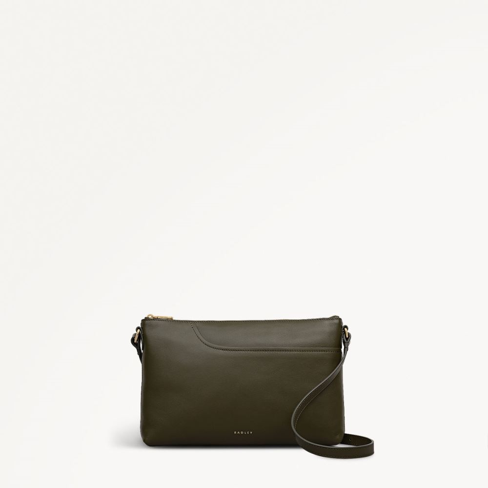 Women's | Radley London Pockets - Medium Ziptop Ew Cross Body - Pine Needle