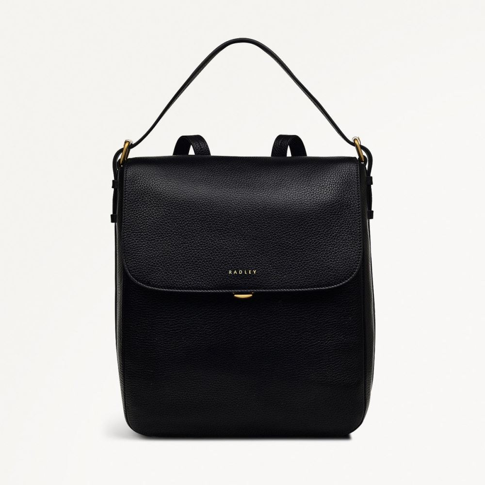 Women's | Radley London Grafton Street - Medium Flapover Backpack - Black