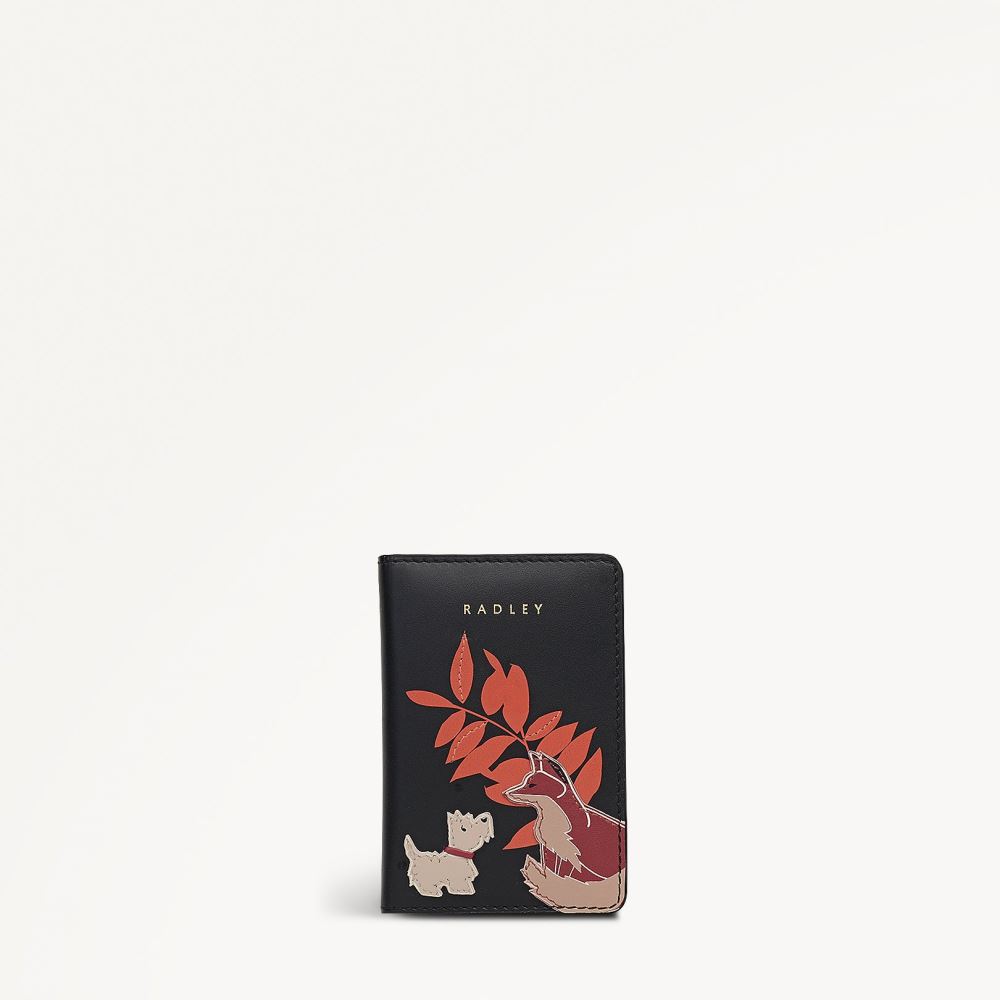 Women's | Radley London Fleeting Fox - Small Card Holder - Black