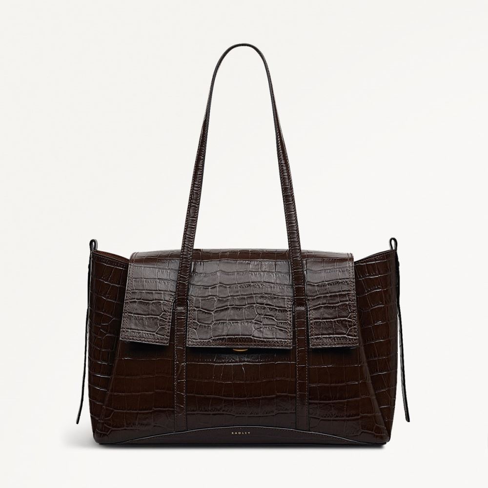 Women's | Radley London The Chancery - Large Flapover Shoulder - Dark Oak