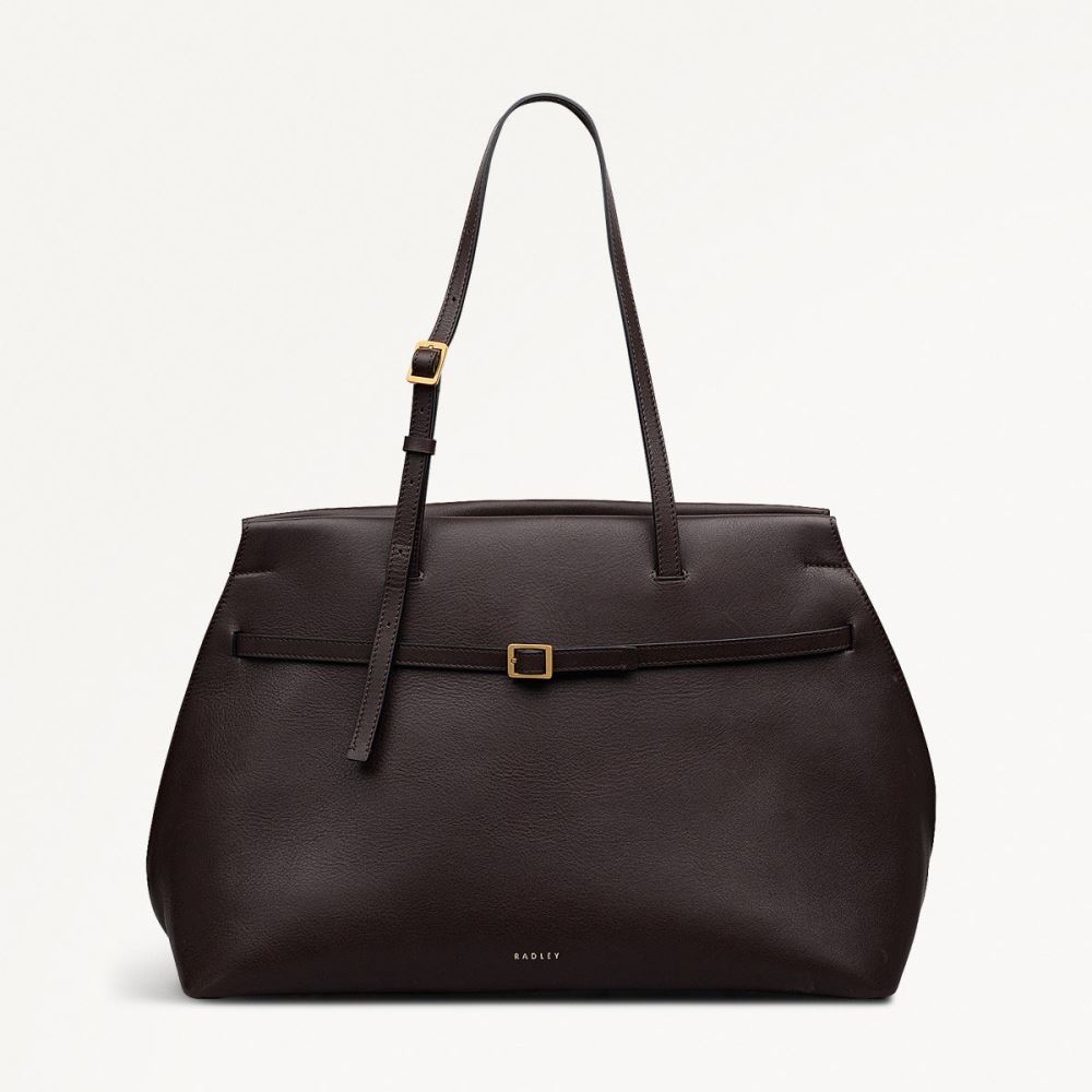Women's | Radley London The Christina - Large Ziptop Shoulder - Dark Oak