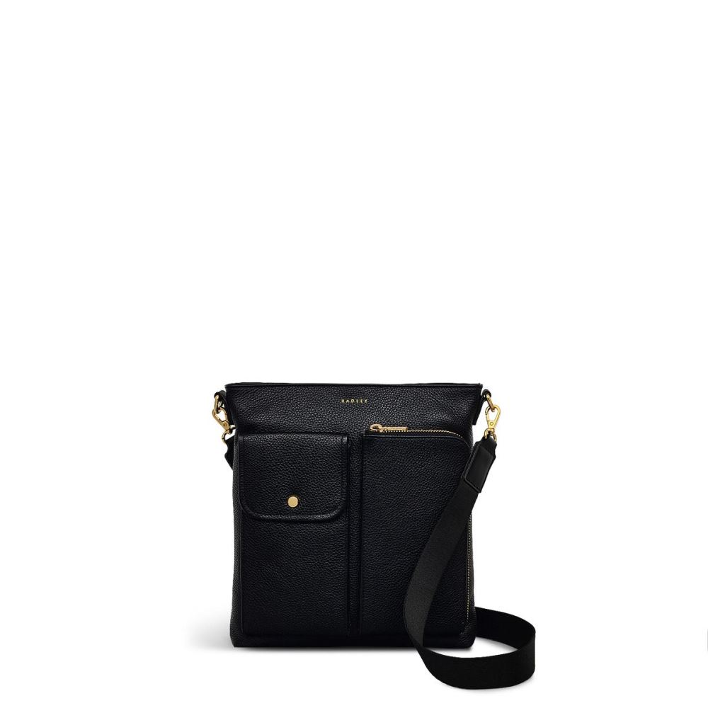 Women's | Radley London Selby Crescent - Small Ziptop Crossbody - Black