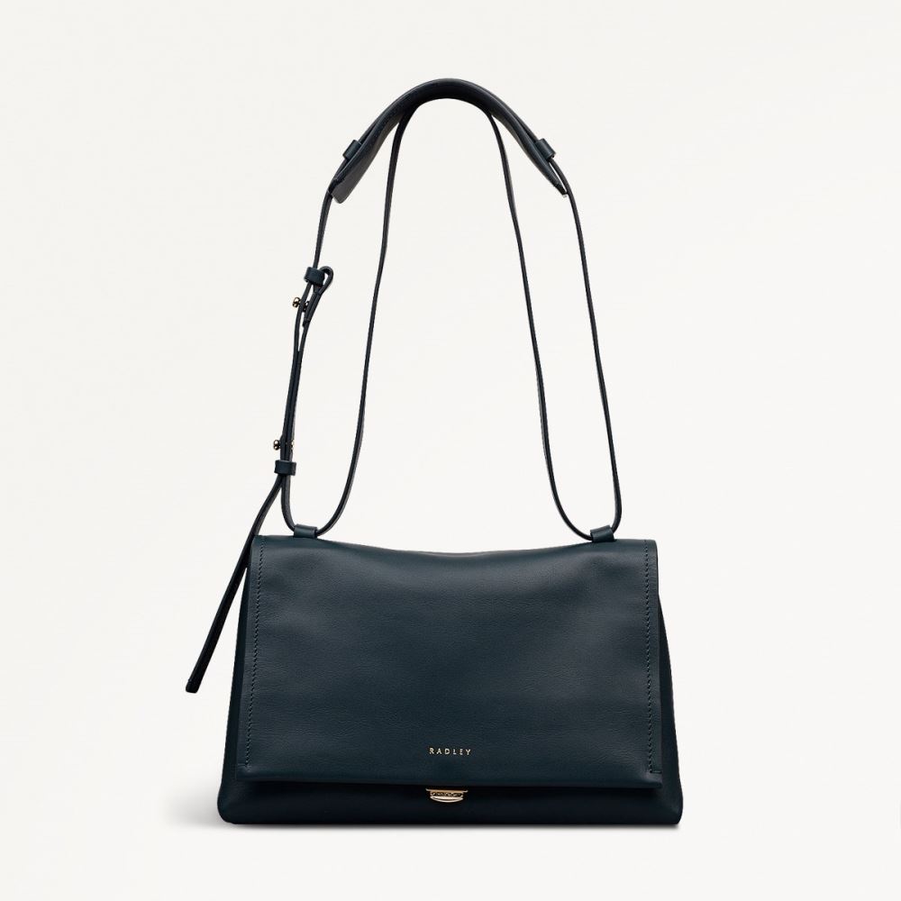 Women's | Radley London Mercer Street - Medium Flapover Shoulder - Teal