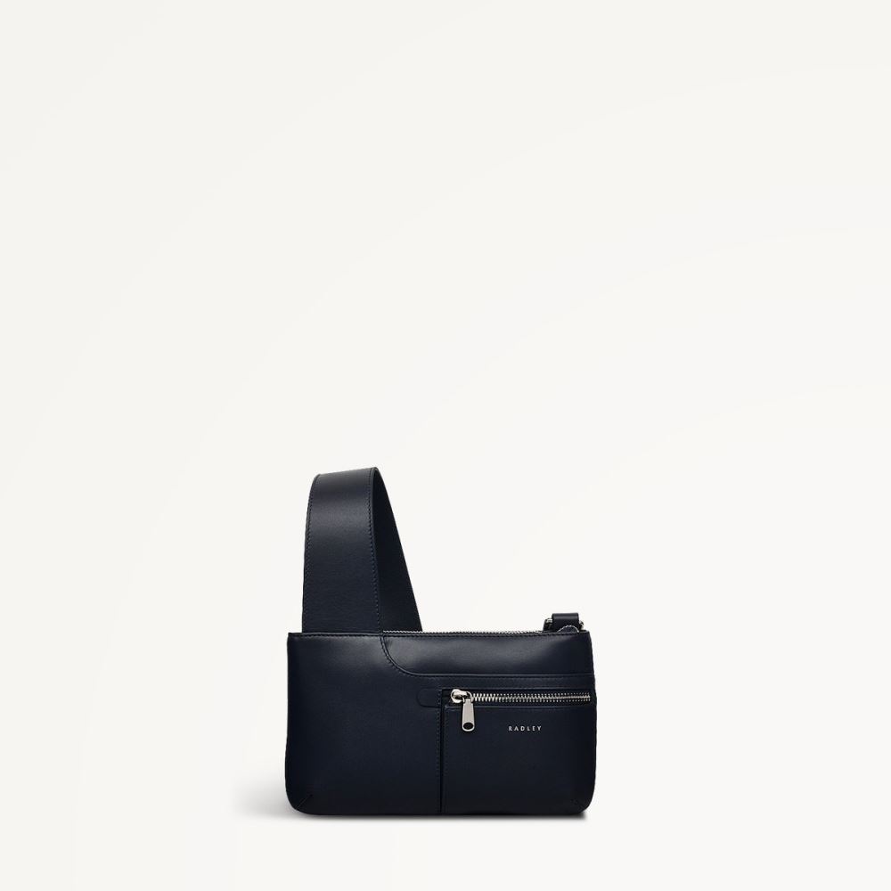 Women's | Radley London Pockets - Mini Ziptop Crossbody - Ink