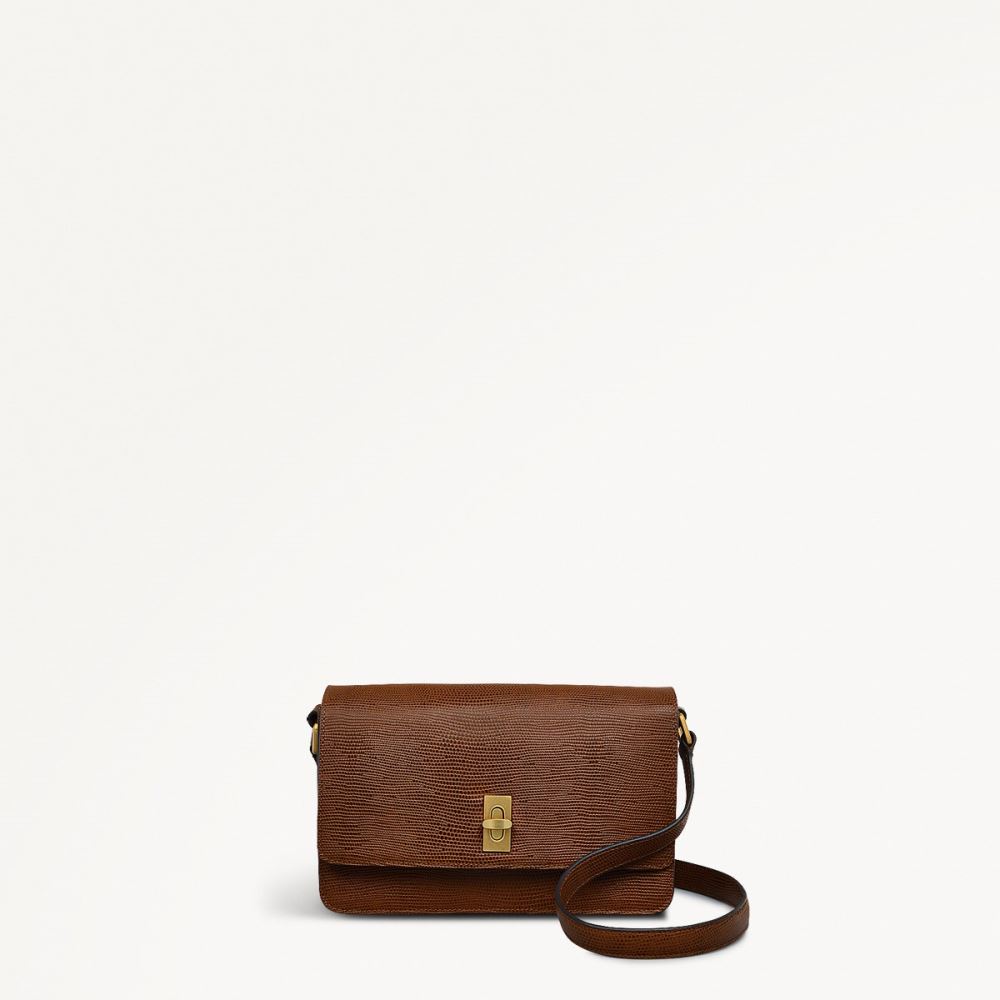 Women's | Radley London Threadneedle Street - Small Flapover Crossbody - Saddle
