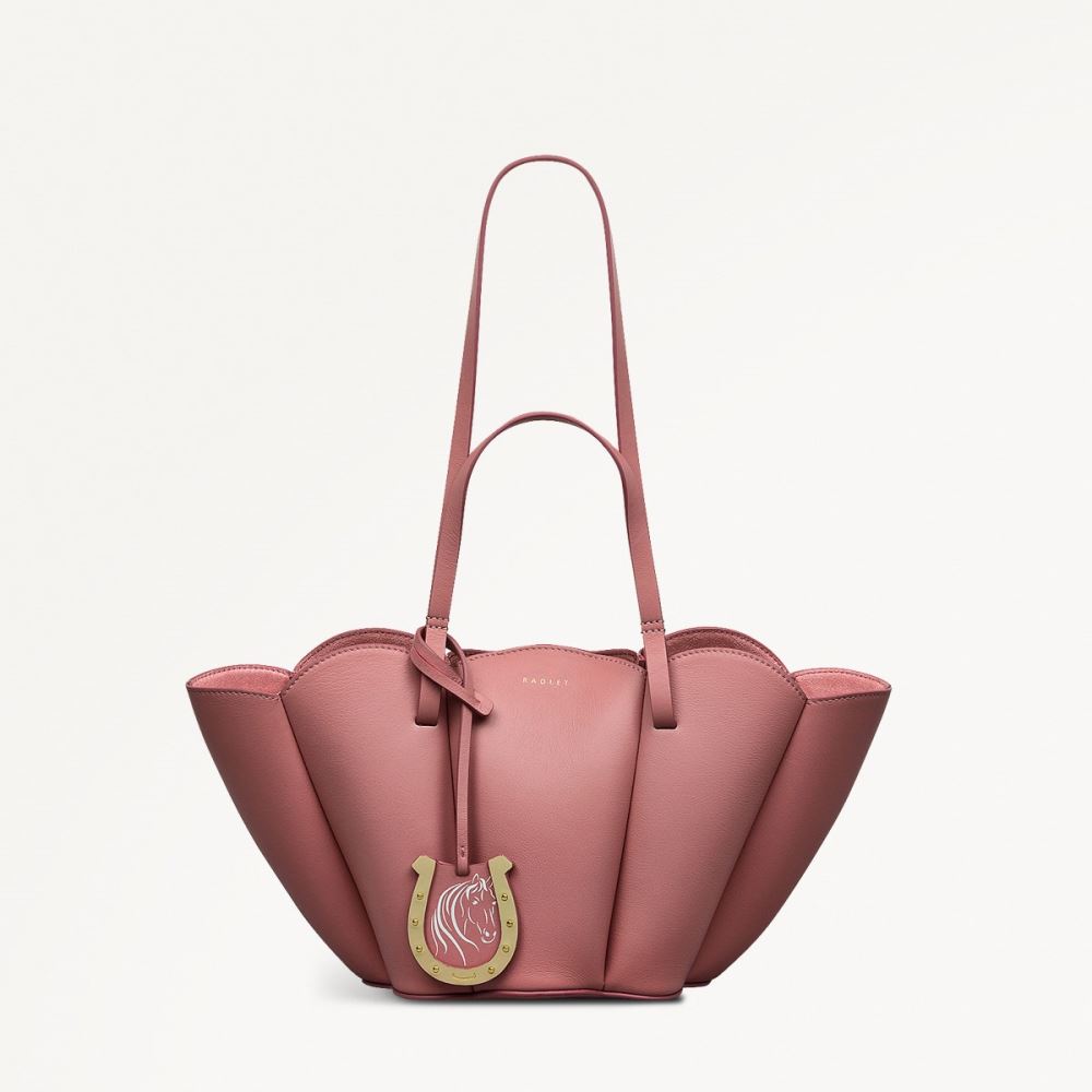 Women's | Radley London Kentucky Derby SS25 - Small Open Top Grab - Sienna Pink