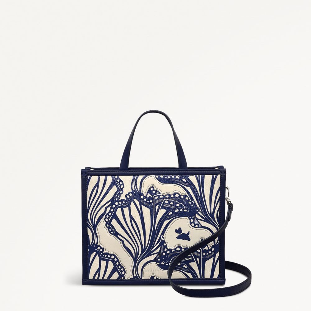 Women's | Radley London Under The Sea - Small Ziptop Grab - Chalk