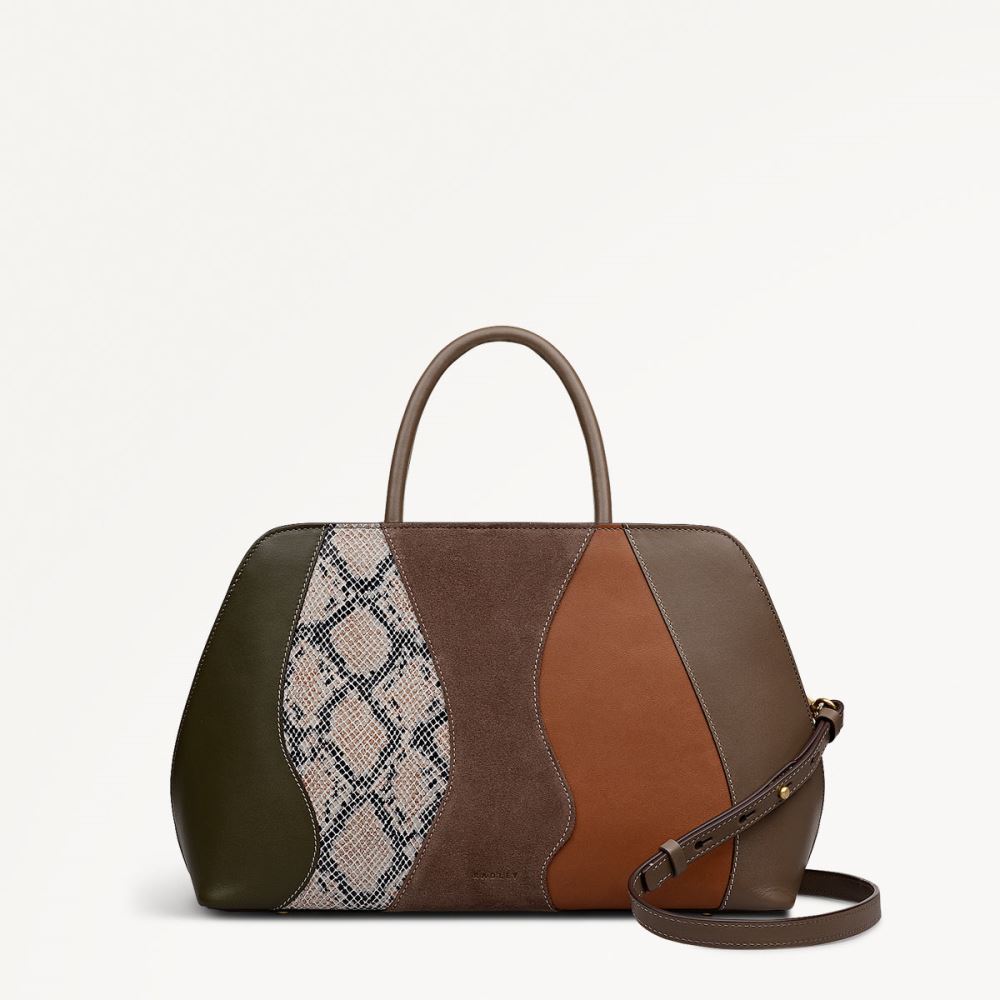 Women's | Radley London Liverpool Street - Medium Ziptop Grab - Coffee