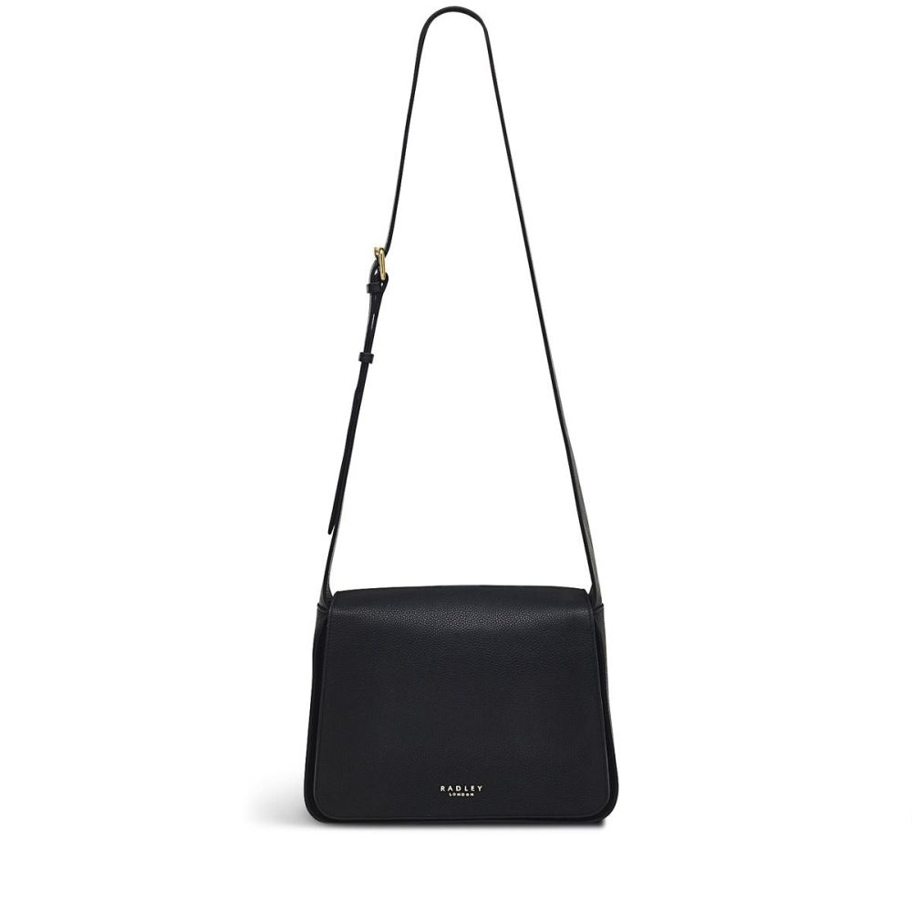 Women's | Radley London Westwell Lane - Medium Flapover Crossbody - Black
