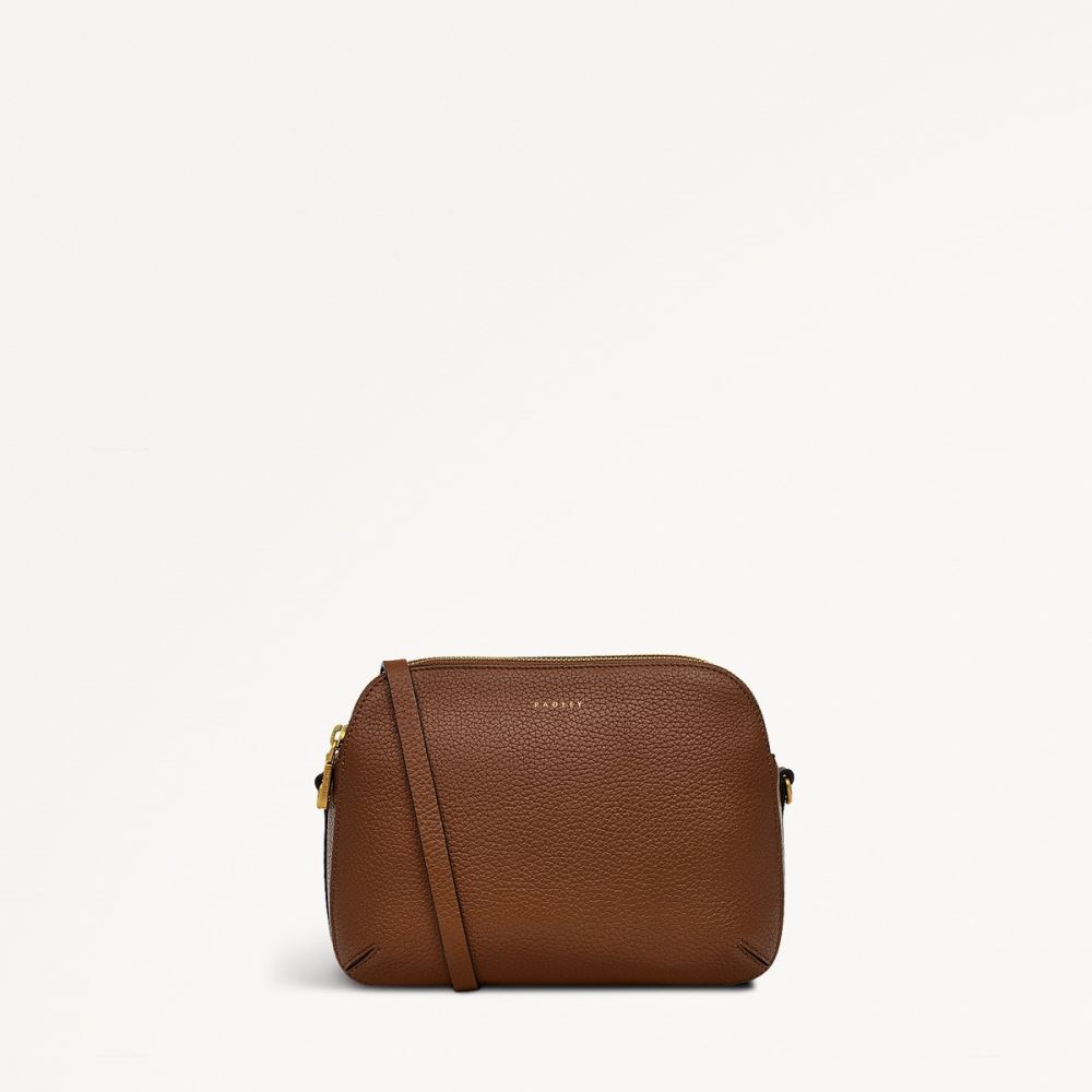 Women's | Radley London Dukes Place - Medium Ziptop Crossbody - Saddle